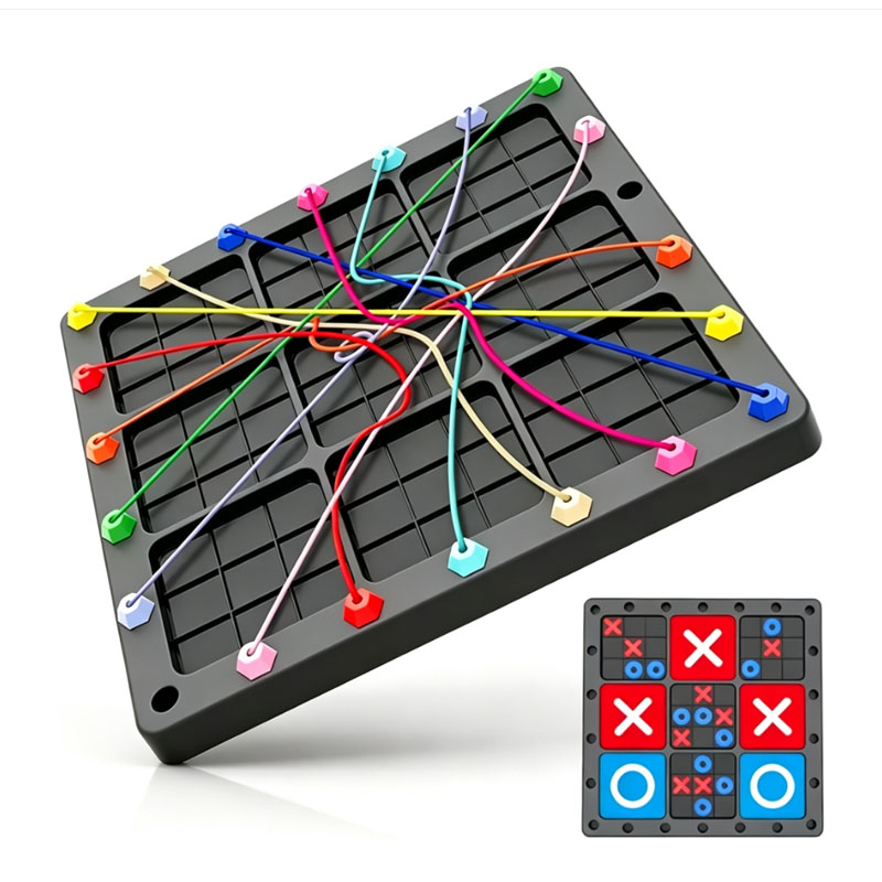 Strategy Board Game - 새로운 2-in-1 틱택토 보드 게임, 매듭