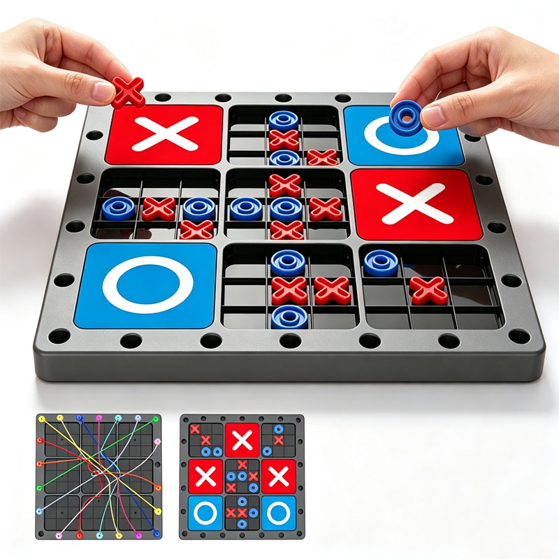 새로운 2-in-1 틱택토 보드 게임, 매듭 놀이, 논 - Strategy Board Game 리뷰 및 가격