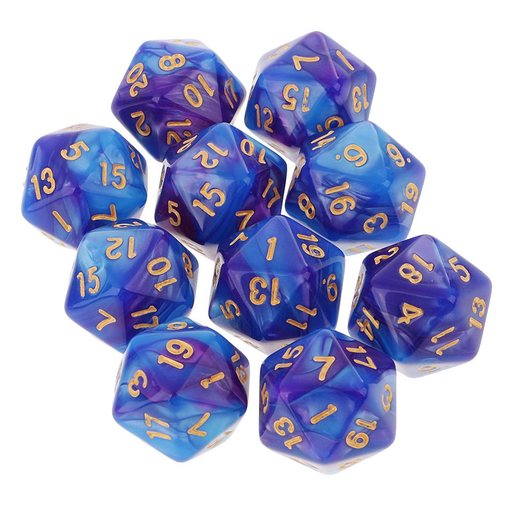 10pcs 다면체 20 양면 주사위 D20 오지 RPG - Board Game Live 리뷰 및 가격